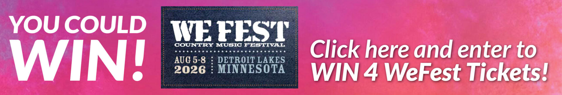 2026 WeFest Ticket Giveaway
